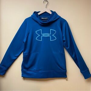 Under Armour Hooded Sweatshirt Teal L LooseFit Cozy Fall Winter Sweater Weather